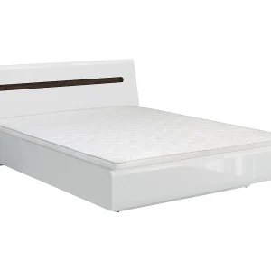 Bed Darrel 160×200 Wit laqué en hout