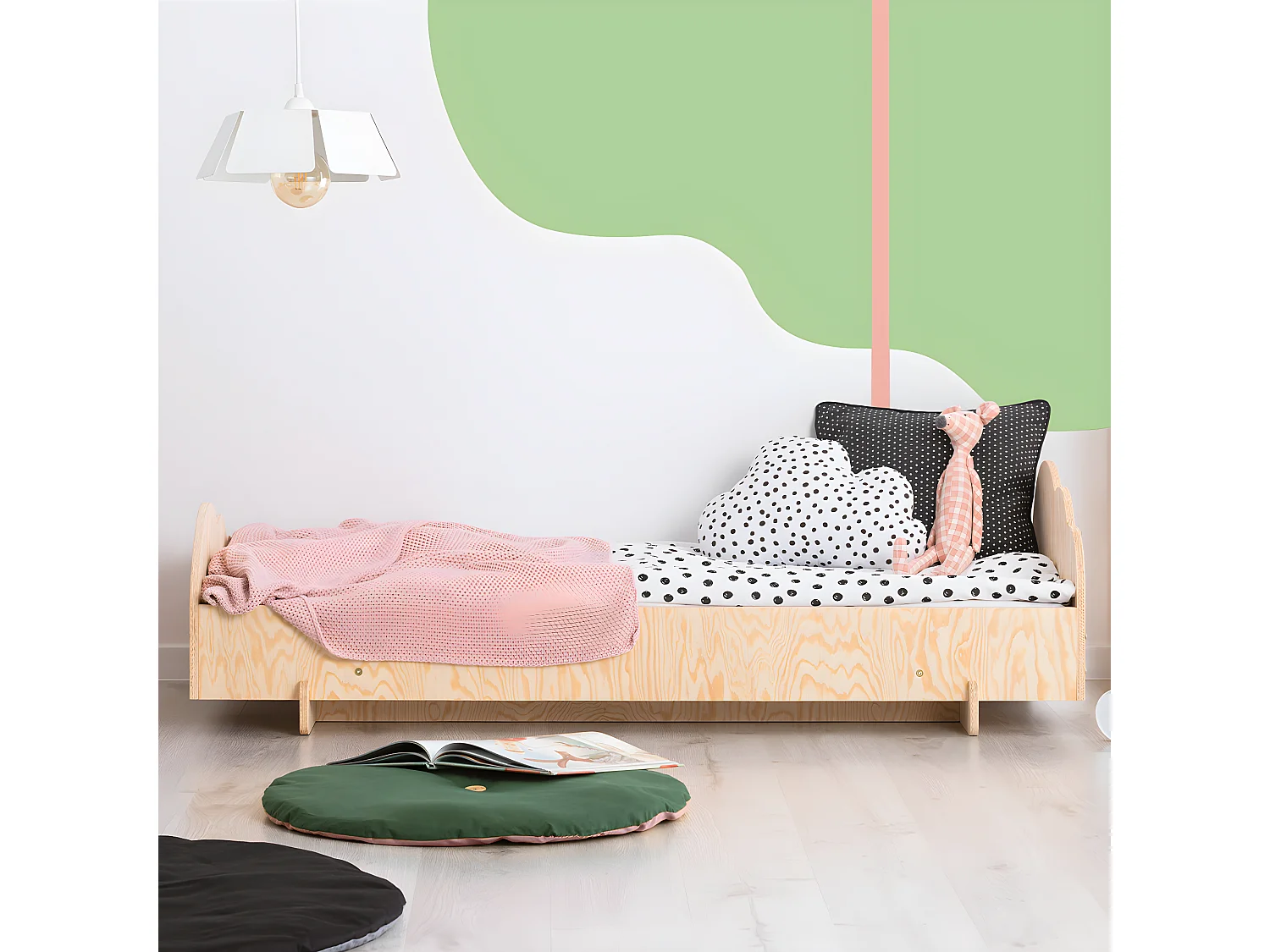 Bed 90x190 inclusief lattenbodem Louison Bois