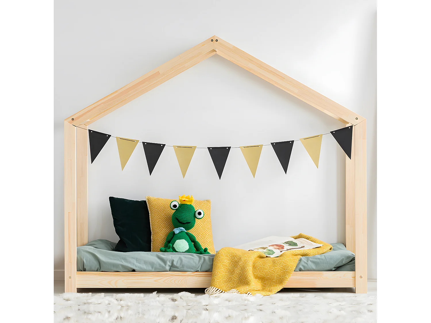 Bed 90x200 inclusief lattenbodem Aude Bois