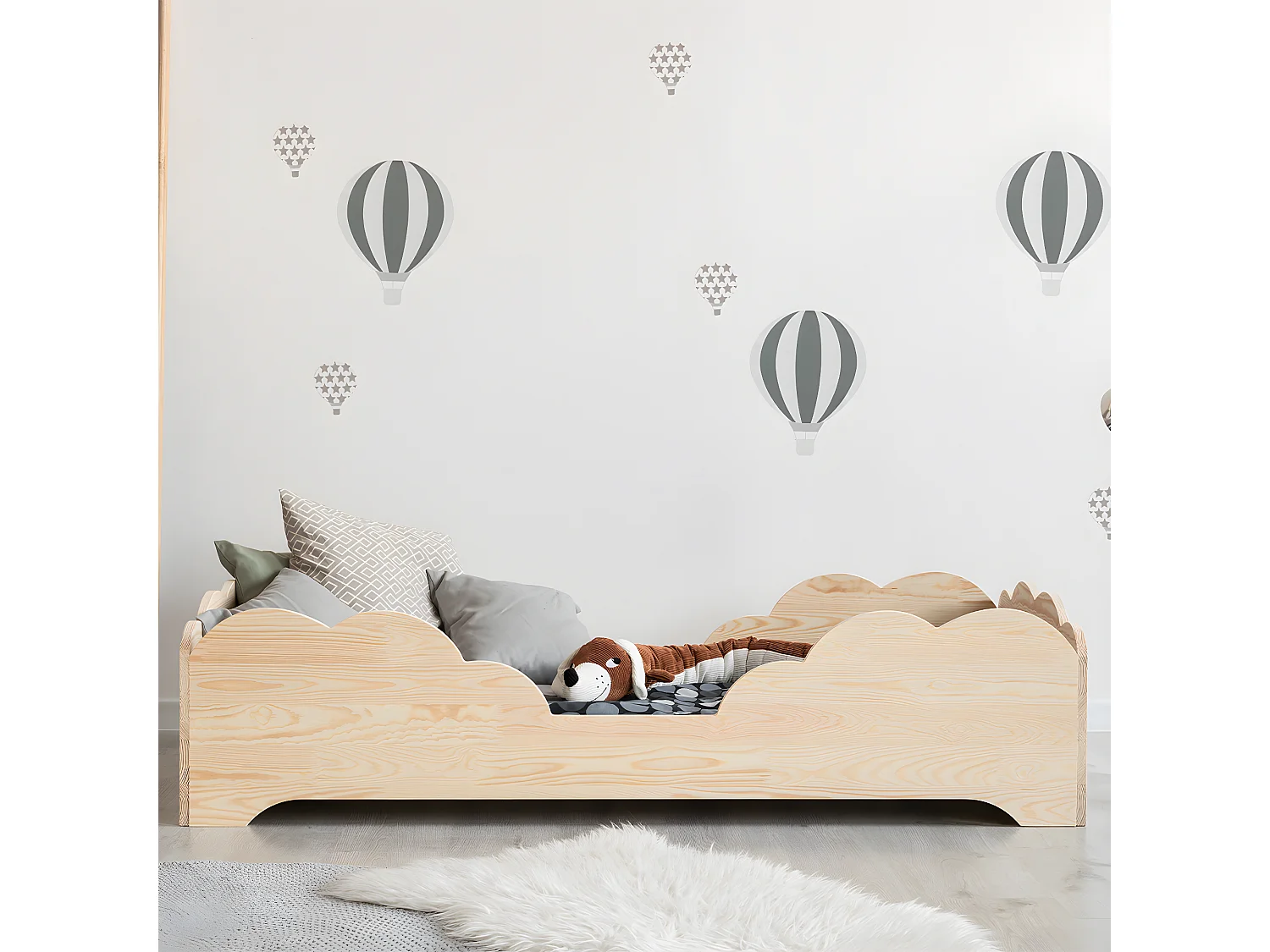 Bed 90x200 inclusief lattenbodem Josy Hout
