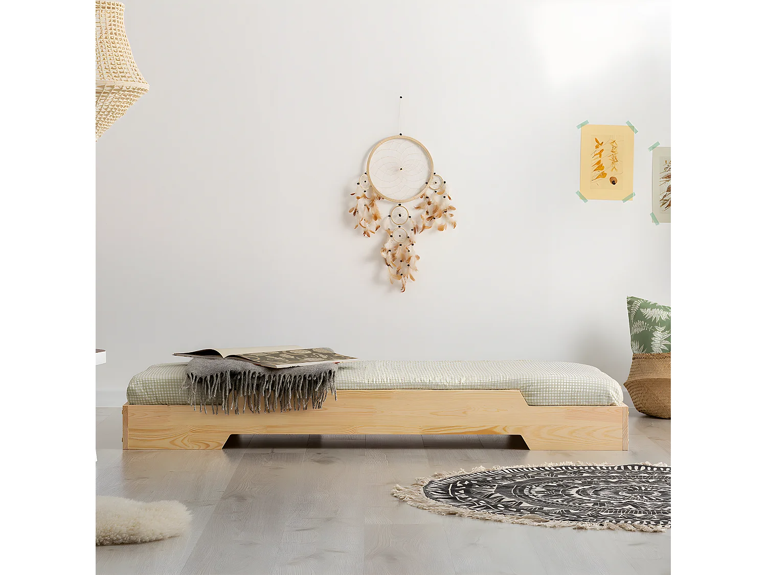 Bed 90x190 inclusief lattenbodem Cyrielle Hout