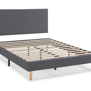Beklede basis + Aura hoofdeinde 150×190 cm Donkergrijs Beklede basis + Aura hoofdeinde 150×190 cm Donkergrijs