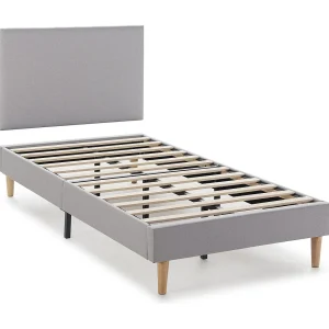 Beklede basis + Aura hoofdeinde 90×190 cm Lichtgrijs Beklede basis + Aura hoofdeinde 90×190 cm Lichtgrijs
