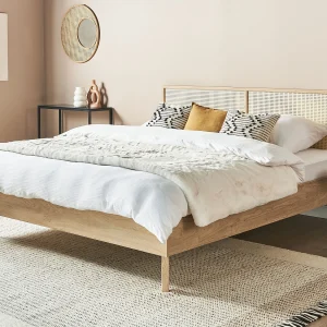 Bed Rotan MONPAZIER 180 x 200 cm Lichtbruin Bed Rotan MONPAZIER 180 x 200 cm Lichtbruin