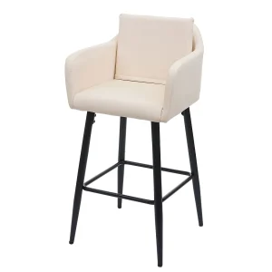 Barkruk MCW-H93,  kunstleer crème-beige