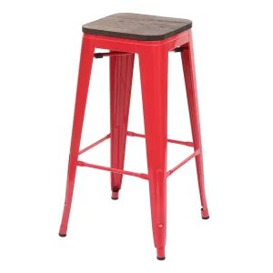 Barkruk MCW-A73 Metaal stapelbaar, rood Barkruk MCW-A73 Metaal stapelbaar, rood