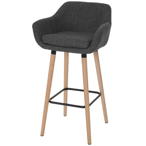 Barkruk Vaasa T381, textiel, donkergrijs Barkruk Vaasa T381, textiel, donkergrijs
