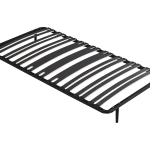 Bedbodem met latten 90 x 190 cm – 15 latten, 3 zones, met poten – Zwart – CERRISI