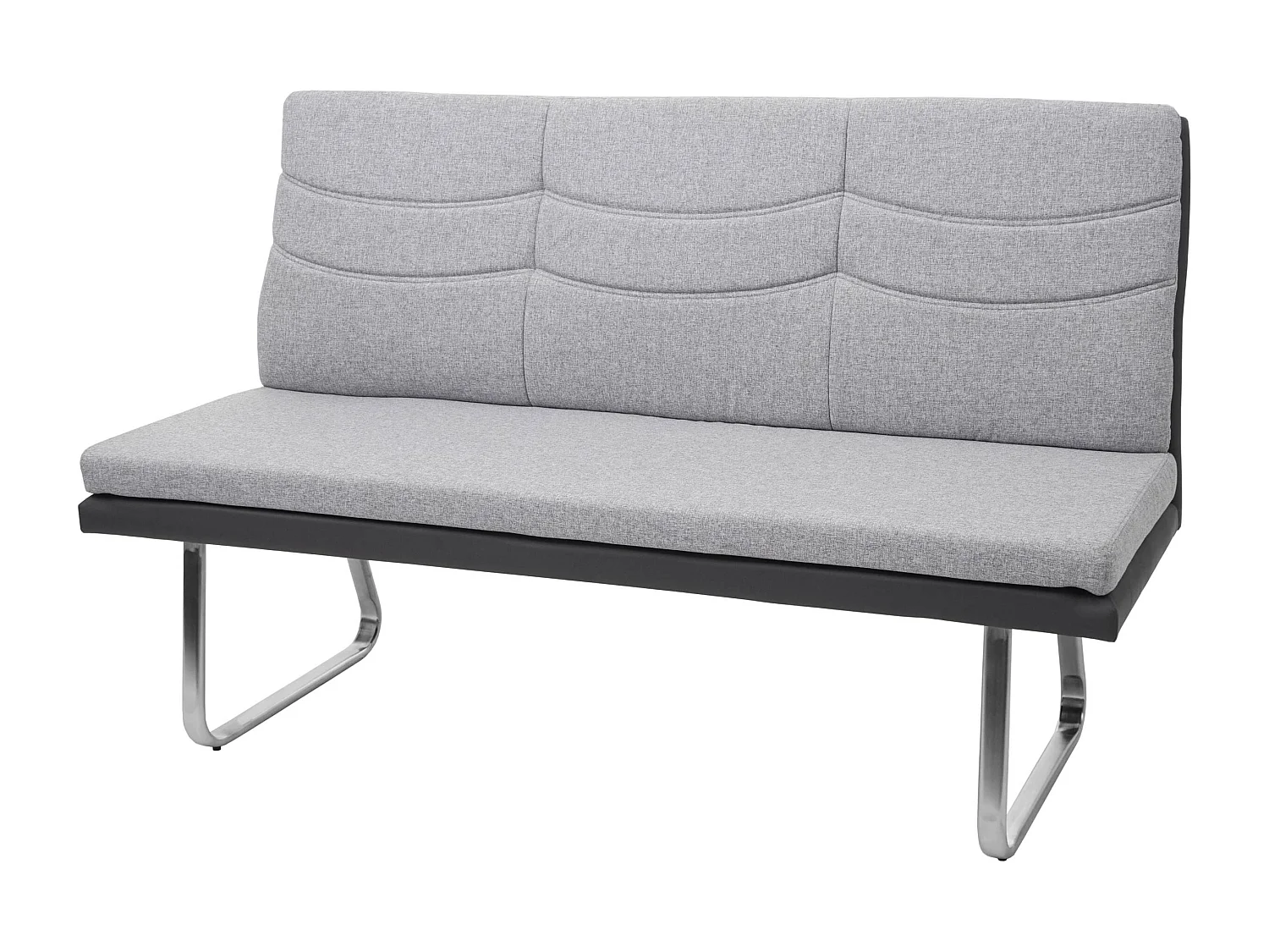 Bankzitting MCW-G54, grijs bankje 180cm