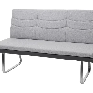 Bankzitting MCW-G54, grijs bankje 160cm Bankzitting MCW-G54, grijs bankje 160cm