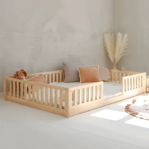 Bed 140×190 met spijlen en lattenbodem inclusief poten 1 cm Agnès Bois Bed 140×190 met spijlen en lattenbodem inclusief poten 1 cm Agnès Bois