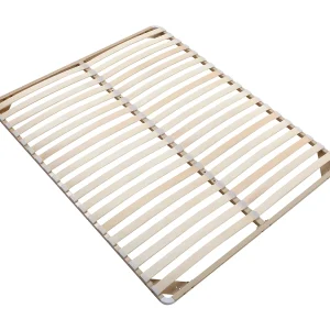 Bedframe 2×19 latten 180 x 120 cm van metaal – geen poten – beige