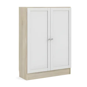Base wandkast 2 deuren eiken structuur decor, wit. Base wandkast 2 deuren eiken structuur decor, wit.