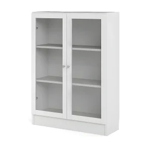 Base wandkast 2 glazen deuren wit. Base wandkast 2 glazen deuren wit.