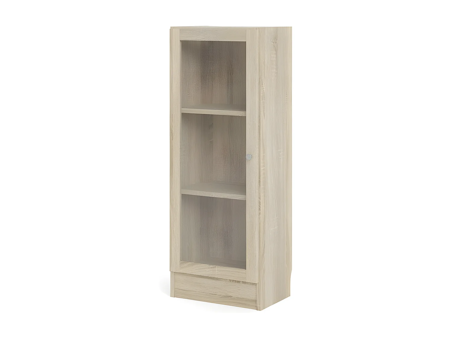 Base wandkast 1 glazen deur eiken structuur .