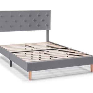 Bedframe Rosi met bekleding van 30 cm, 150×190 cm, Donkergrijs Bedframe Rosi met bekleding van 30 cm, 150×190 cm, Donkergrijs