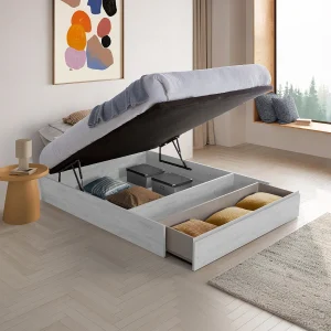 Bedbodem met opberglade 140 x 190 cm – Wit – HESTIA de YSMÉE