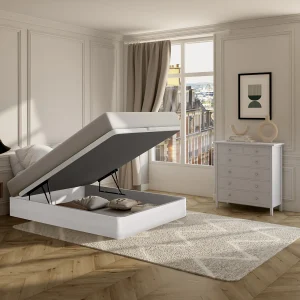 Bedbodem met opberglade 120 x 200 cm – Mat wit – HESTIA van YSMÉE