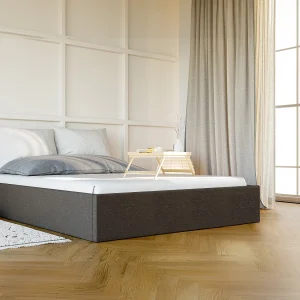 Bedbodem met opbergruimte van stof – 140 x 190 cm – Taupegrijs – PONTOS van YSMÉE