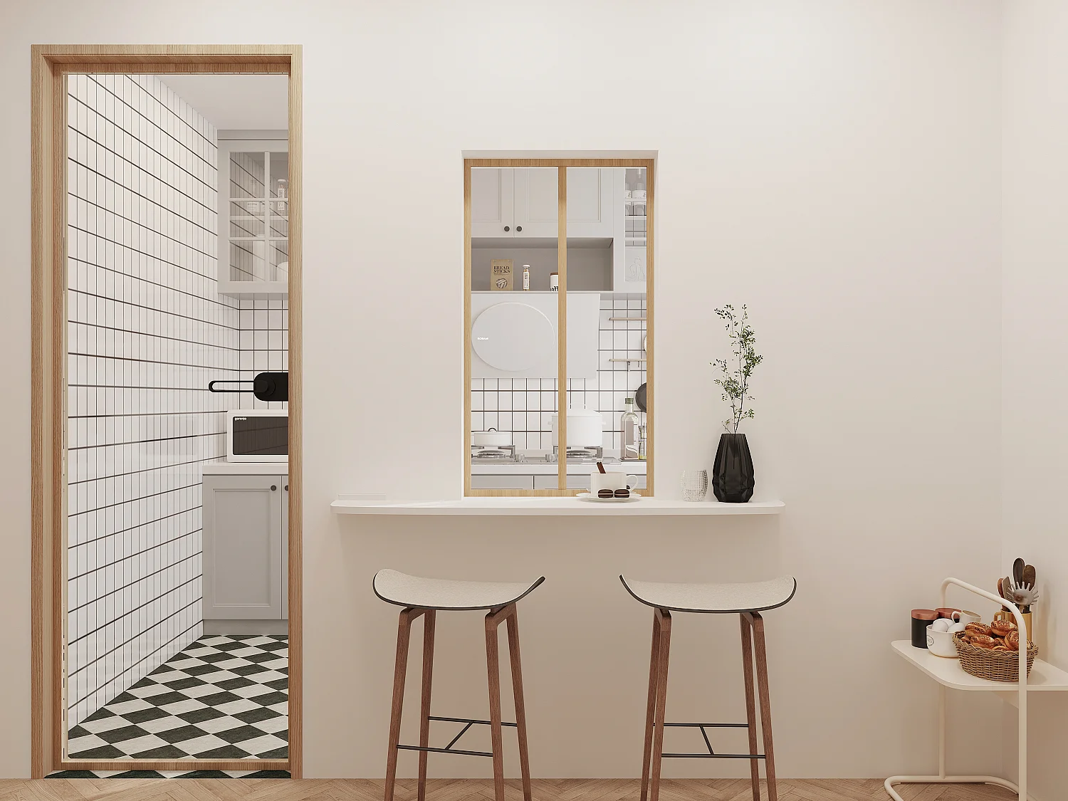 Werkplaatsraam van gepoedercoat aluminium - 60 x 105 cm (B x H) - Licht naturel - BAYVIEW