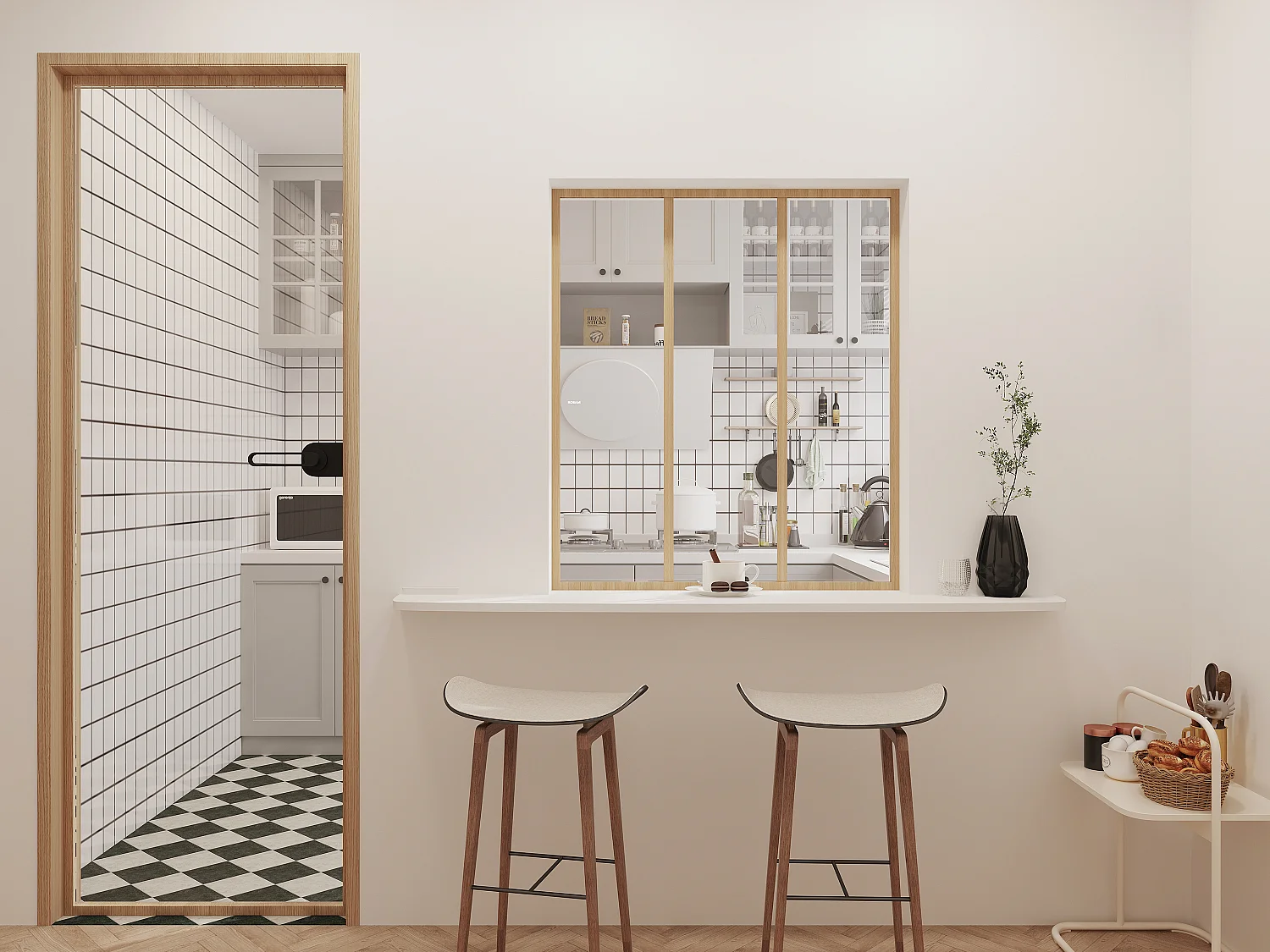 Werkplaatsraam van gepoedercoat aluminium - 90 x 105 cm (B x H) - Licht naturel - BAYVIEW