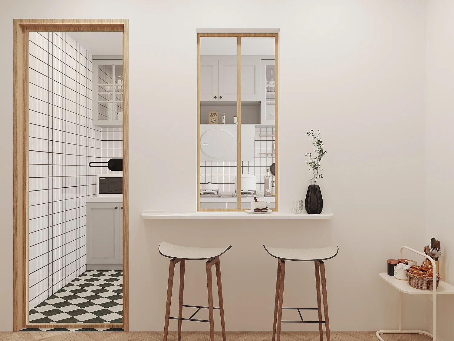 Werkplaatsraam van gepoedercoat aluminium - 60 x 130 cm (B x H) - Licht naturel - BAYVIEW