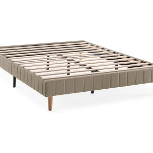 Beklede basis Eris 140×190 cm kleur Beige Beklede basis Eris 140×190 cm kleur Beige