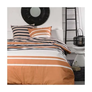 Beddengoedset 240 x 220 cm – Oranje, Zwart en Wit