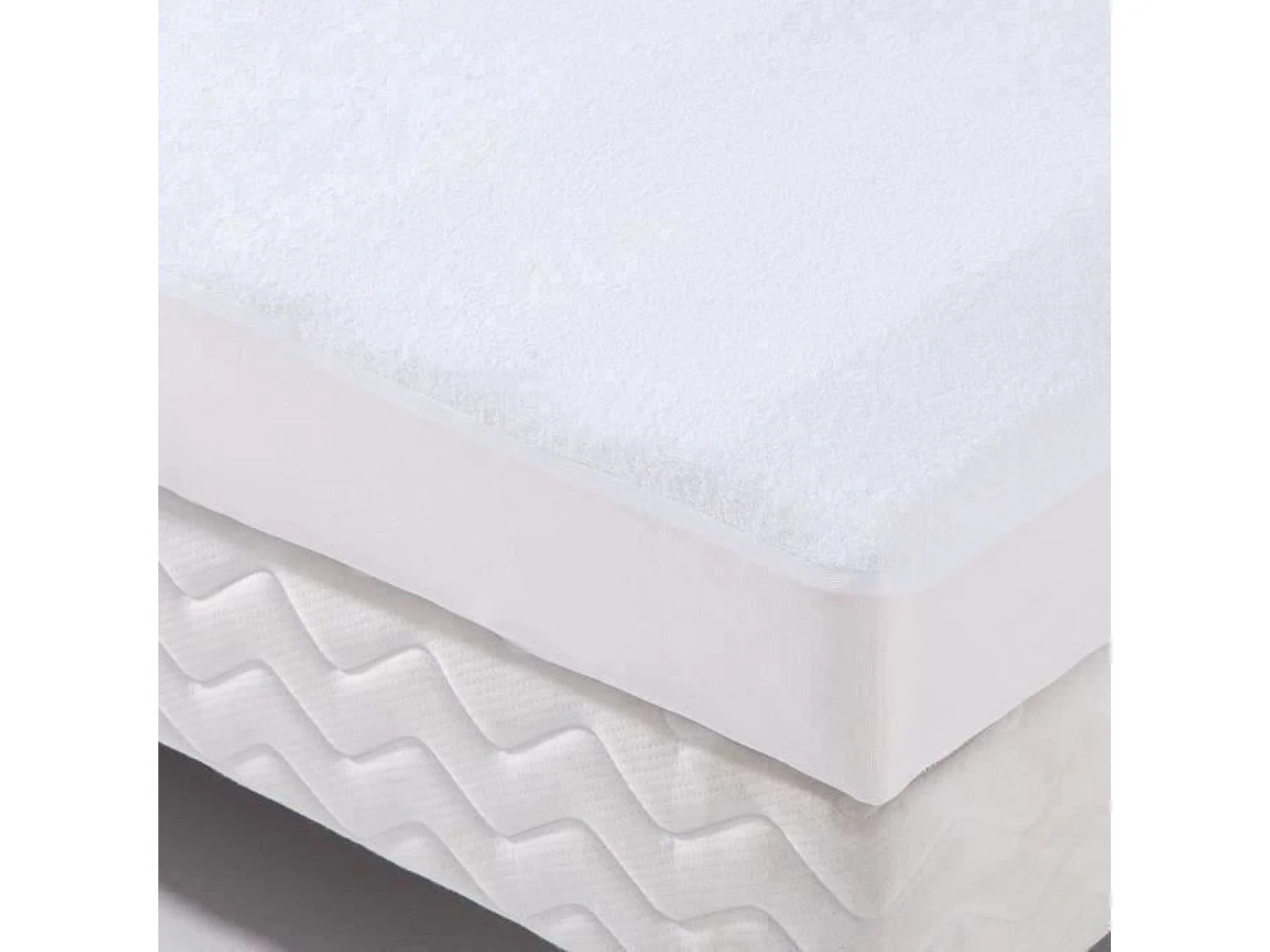 Beddengoed beschermhoes 80 x 190 cm wit