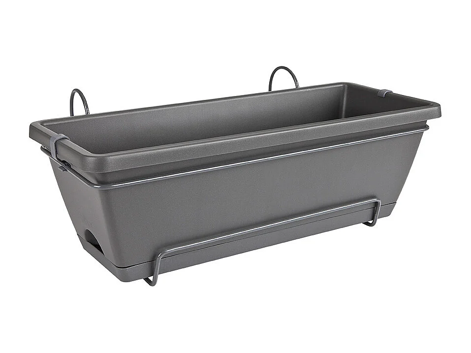Barcelona Balkonbox Allin1 50 - Zwart - 50 x 28 x 19 cm - 100% gerecycled