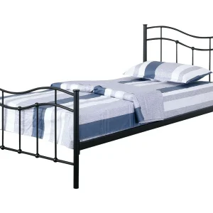 Bed ODETTE – 90×190 cm – Metalen frame – Lattenbodem inbegrepen – Authentieke stijl Bed ODETTE – 90×190 cm – Metalen frame – Lattenbodem inbegrepen – Authentieke stijl