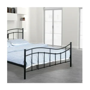 Bed ODETTE 140×200 cm – Zwart Metaal – Inclusief Lattenbodem – Elegantie en Stevigheid Bed ODETTE 140×200 cm – Zwart Metaal – Inclusief Lattenbodem – Elegantie en Stevigheid