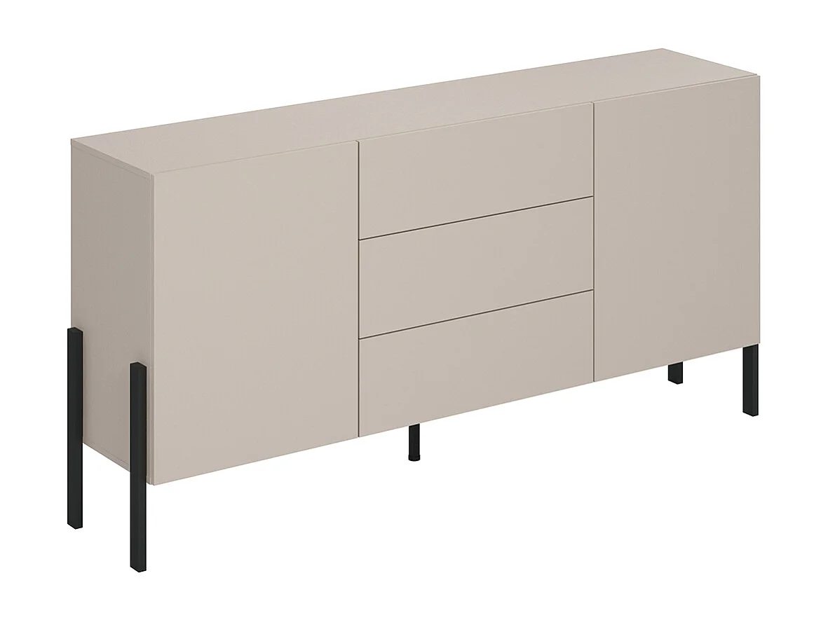 Bérénice Cashmere 2-deurs 3-lades lang dressoir