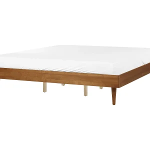 Bed hout lichtbruin 180 x 200 cm TOUCY