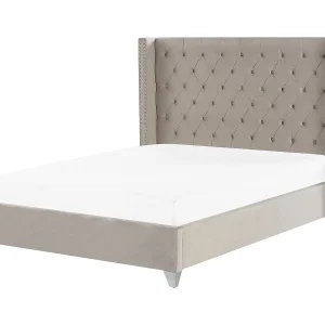 Bed fluweel lichtgrijs 180 x 200 cm Lubbon Bed fluweel lichtgrijs 180 x 200 cm Lubbon