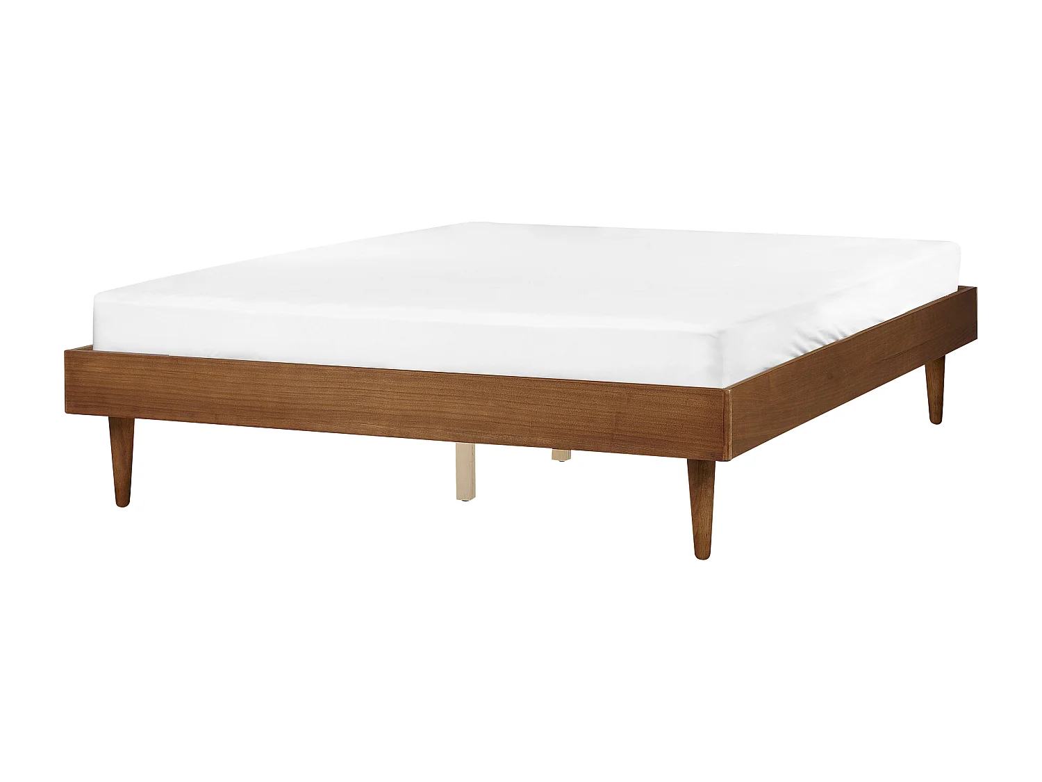 Bed hout lichtbruin 160 x 200 cm TOUCY