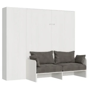 Bedkast 120×190 cm met bank en Kanto withouten opbergzuil-Kleur Microvezel 41 Bedkast 120×190 cm met bank en Kanto withouten opbergzuil-Kleur Microvezel 41