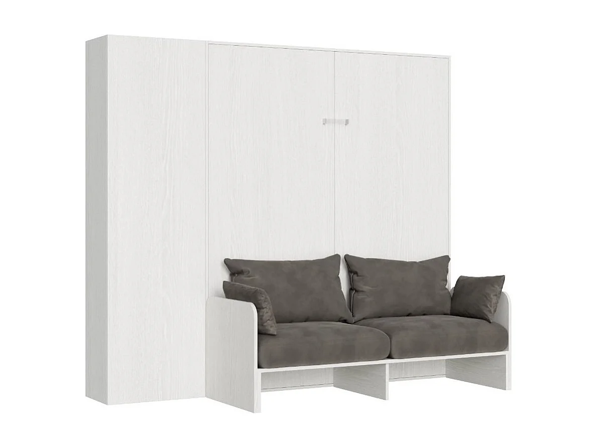 Bedkast 120x190 cm met bank en Kanto withouten opbergzuil-Kleur Microvezel 41