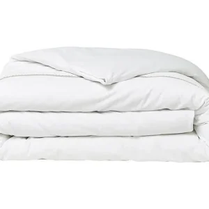 Beddengoedset – 220 x 240 cm – 100% Percale Kant afwerking – Krijt