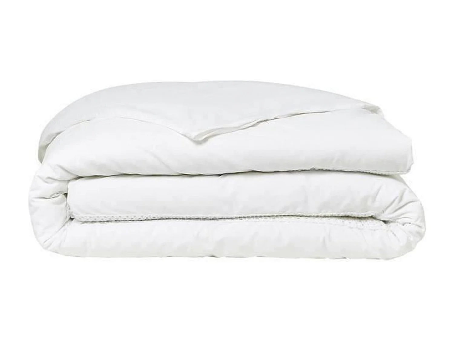 Beddengoedset - 220 x 240 cm - 100% Percale macramé afwerking - Krijt