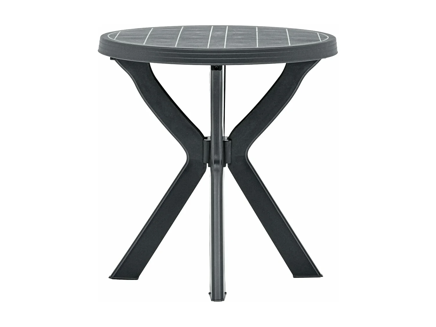 Bistrotafel Ø70 cm kunststof antraciet