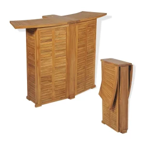 Bartafel inklapbaar 155x53x105 cm massief teakhout Bartafel inklapbaar 155x53x105 cm massief teakhout