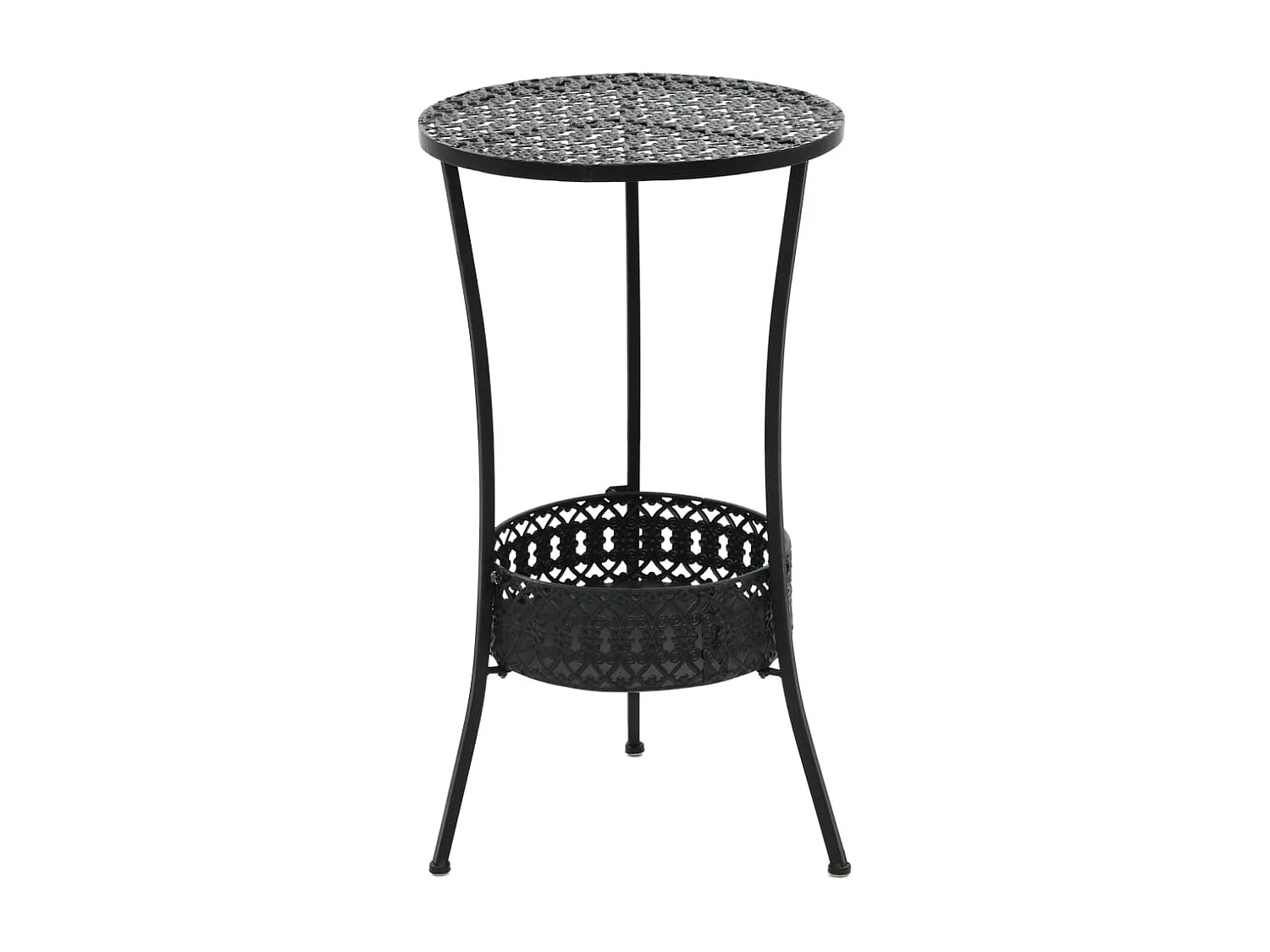 Bistrotafel 40x70 cm metaal zwart