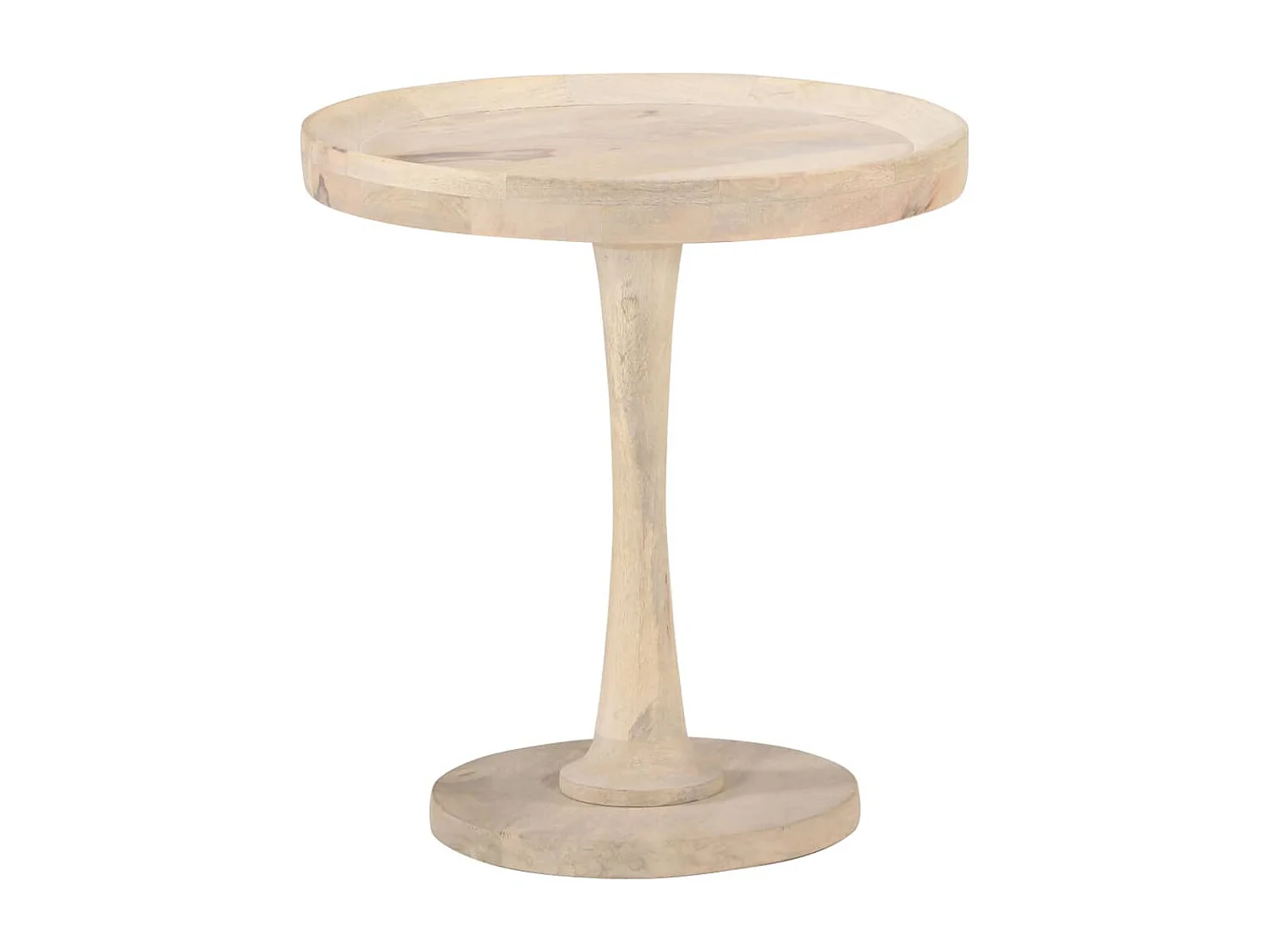 Bijzettafel Ø50x55 cm massief mangohout