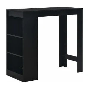 Bartafel met schap 110x50x103 cm zwart Bartafel met schap 110x50x103 cm zwart