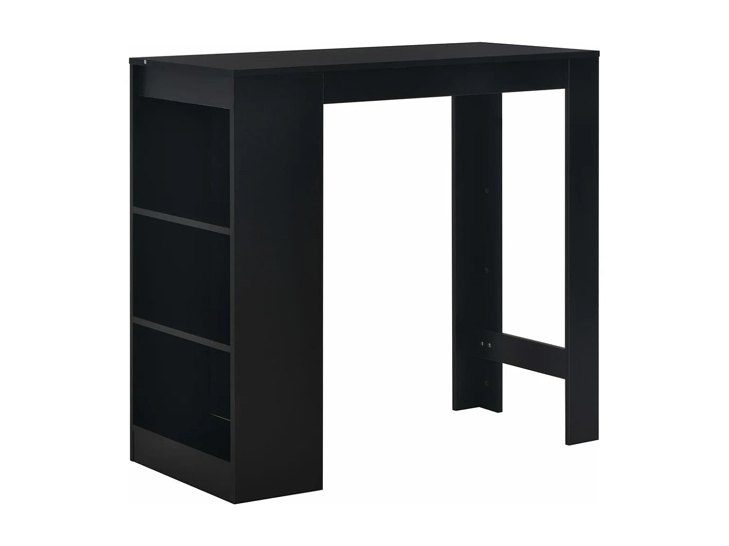 Bartafel met schap 110x50x103 cm zwart