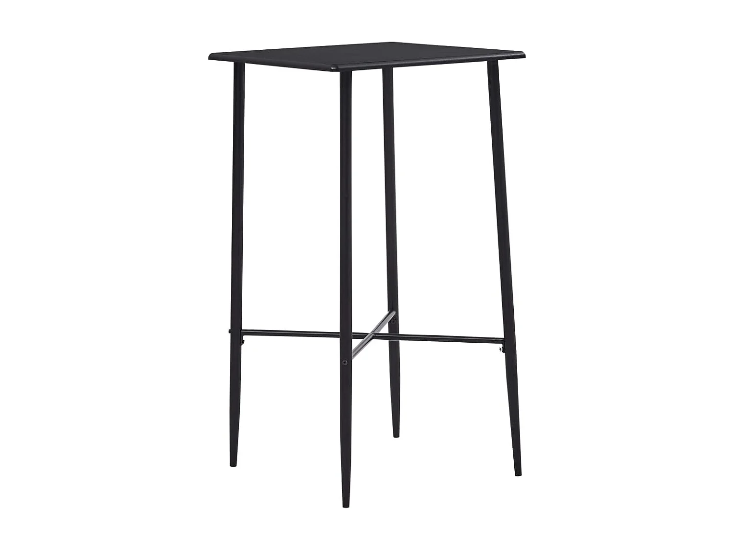 Bartafel 60x60x111 cm MDF zwart