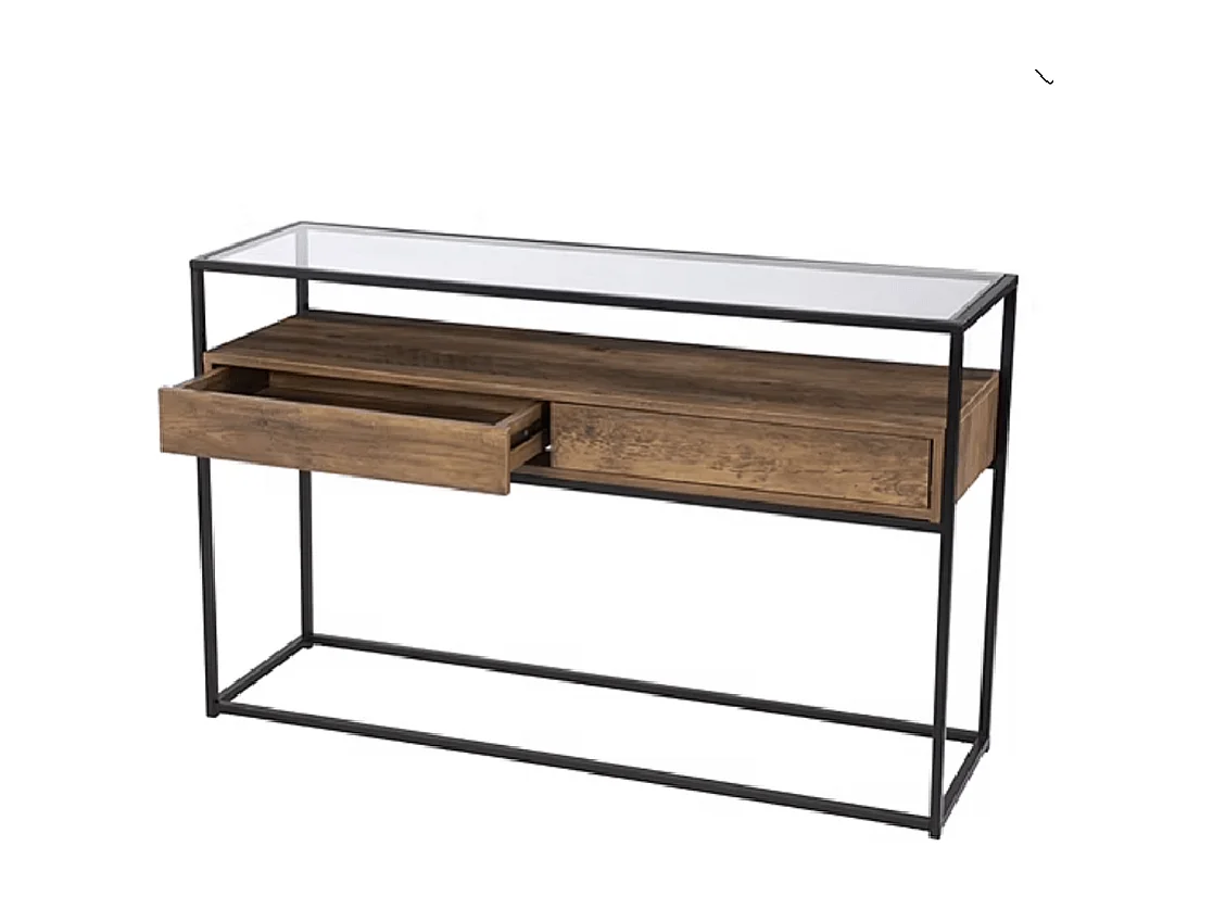 Bijzettafel Echo - glas - 120x40x80