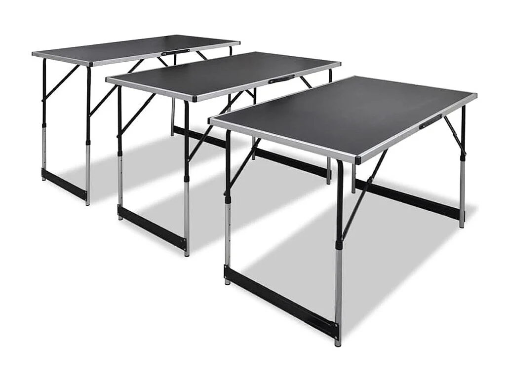 Behangtafel inklapbaar en in hoogte verstelbaar 3 st