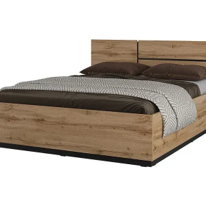 Bed HAVANA 180×200 eiken en zwart met lattenbodem – Natuurlijke stijl en zeer comfortabel slapen Bed HAVANA 180×200 eiken en zwart met lattenbodem – Natuurlijke stijl en zeer comfortabel slapen